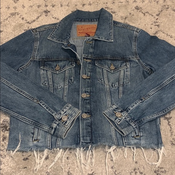 Cropped denim jacket - Picture 1 of 2